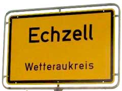 echzell-Ortsschild