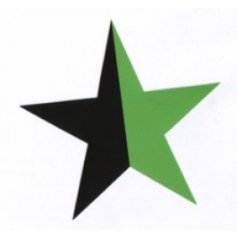Schwarz-grüner Stern