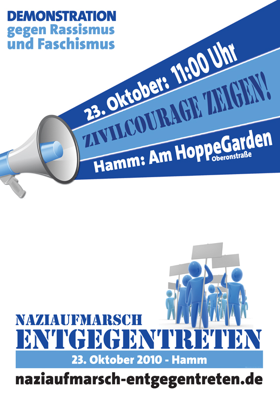 23. Oktober 2010: Dem Naziaufmarsch in Hamm entgegentreten