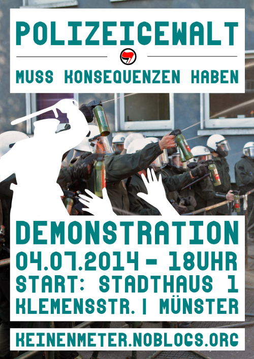 Demo in Münster am 4.7.2014