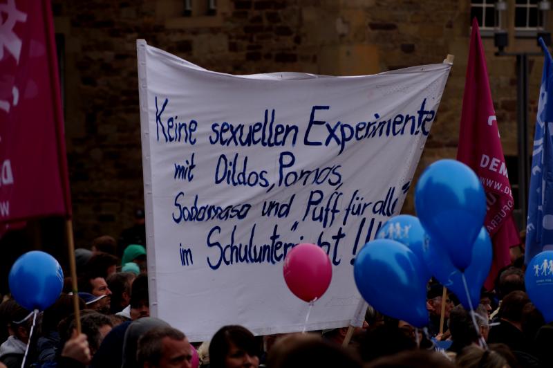 25. demo für alle: keine sexuellen experimente