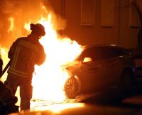ThyssenKrupp auto am brennen