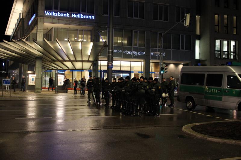 Polizeiaufgebot Allee