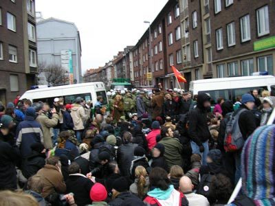Blockade im Februar 2006