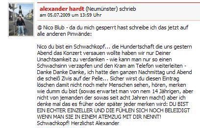 05.07.2009 Alexander Hardt schmeißt Nico Seifert aus der AG NMS