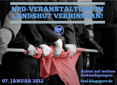NPD-Veranstaltung in Landshut verhindern!
