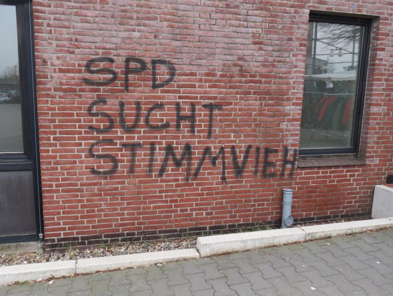 Protest gegen SPD Infotische  1