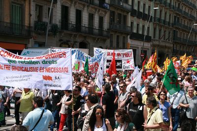 Spanischer Streik gegen Sparpläne