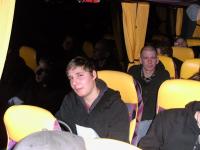 Patrick im Bus nach Dresden, 2009