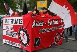 Rund 600 Neonazis demonstrierten am 1. Mai im sächsischen Plauen