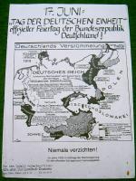 "Deutschlands Verstümmelung": Dieses Flugblatt stammt aus den achtziger Jahren.