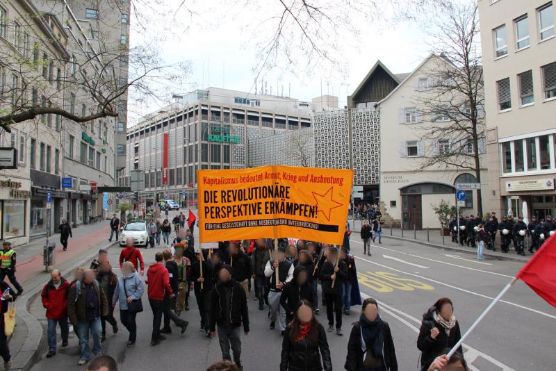 auf der revolutionären Demo