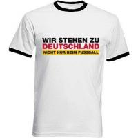 Wir stehen zu Deutschland by NPD-Kollektion Tshirt weiss