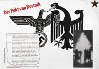 unser plakat 1992 zum Progrom in Rostock