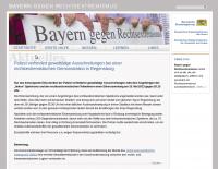 Screenshot "Bayern gegen Rechtsextremismus" 
