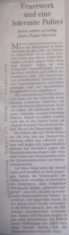 23.11.09 (Montag) - Berliner Zeitung