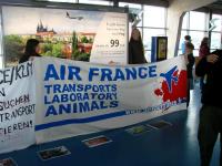 Aktion gegen Tierversuche und Air France - 1