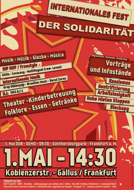 Internationales Fest der Solidarität am 1. Mai in Frankfurt