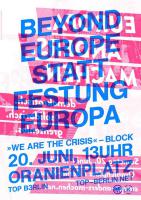 We are the crisis. 20 Juni - Berlin.