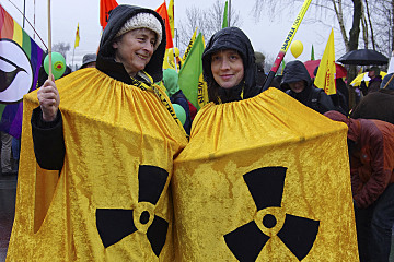 Gegen die Urananreicherungsanlage der URENCO in Gronau.