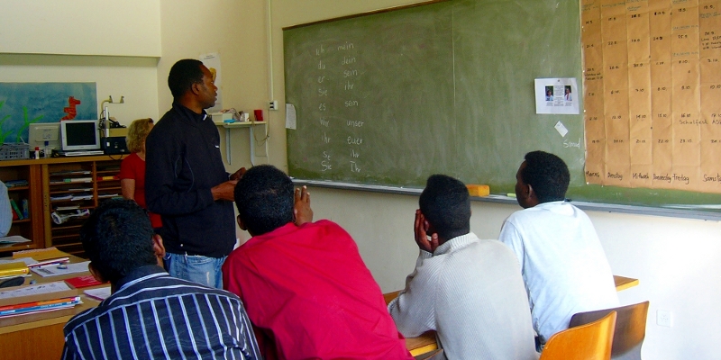 Deutschunterricht in der ASZ im September 2009