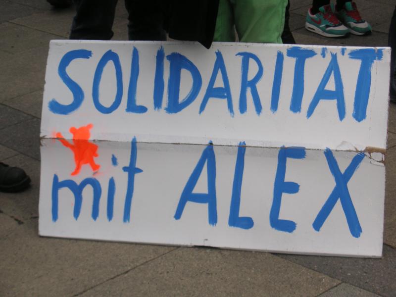 Solidarität mit Alex