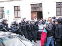 Würzburg Polizei vs. Antifas