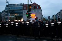 Polizeiaufgebot am Antonplatz