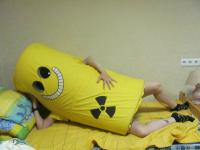 Nuclear waste barrel in our hostel... :)
