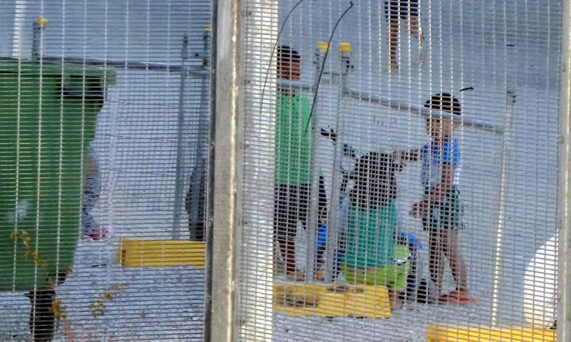 Children at the Nauru detention centre. Malcolm Turnbull said the Australian government was 'supporting the government of Nauru' in security measures for asylum seekers on the island. Photo. Reuters