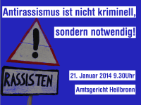 "Pro Heilbronn"-Prozess gegen Antifaschisten 