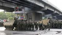 Thailändische Soldaten rückten zu Tausenden in die Stadt ein