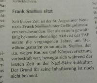 Frank Steffen sitzt – Antifaschistische NRW Zeitung, Winter 1997