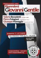 Riprendersi Giovanni Gentile von Valerio Benedetti, Veranstaltung am 11.10.2014 in Mailand