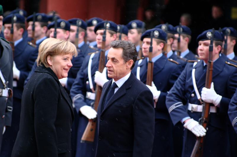 Angela Merkel und Nicolas Sarkozy