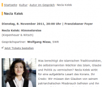 Necla Kelek in Villingen-Schwenningen