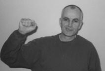 Barry Horne während des Hungerstreiks