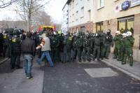 Gekesselte Demo in der Unteren Neckarstraße