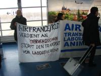 Aktion gegen Tierversuche und Air France - 2