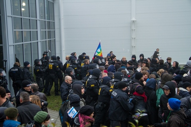 Protest gegen Compact-Konferenz 2013