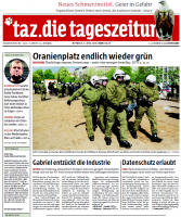 taz-Titelseite 09.04.2014