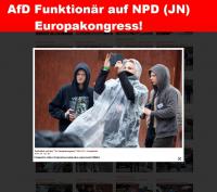 Oltersdorf (AfD-Vorstand Dreden) & Fischer (NPD-Vorsttand Cotbuss) -JN-Europakongress