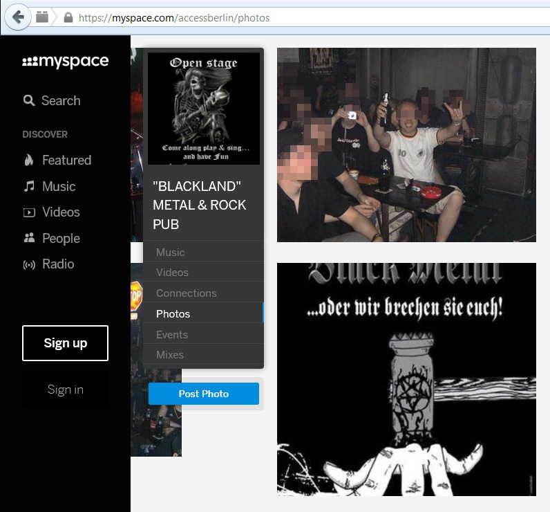 Antifa, Finger weg vom Black Metal …oder wir bre­chen sie euch!“