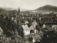 Mengele wohnte in Freiburgs Beletage mit Blick auf die Stadt (1950).