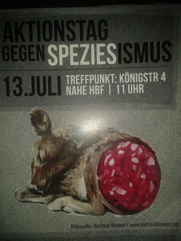 Aktionstag gegen Speziesismus Stuttgart