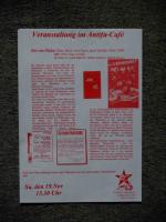 le affiche rouge - Veranstaltung, Antifa-Cafe im Jahr 1994(Foto: Azzoncao-Archiv)