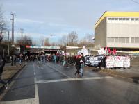 Demonstration an Unterführung l  Friedrich-Karl-Straße