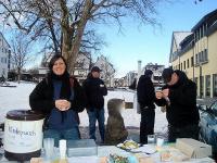 Spendenaktionsstand für „Wildwasser Esslingen e.V.“ in Neuhausen