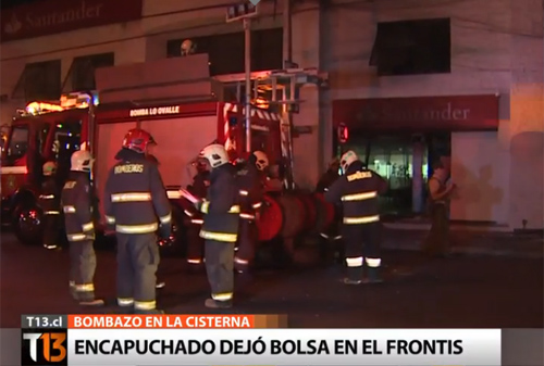 Sprengstoffangriff auf die Bank Santander in La Cisterna (2)