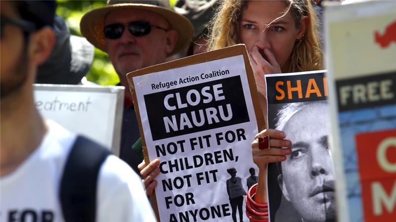 Australia has rejected a claim by Amnesty International that conditions at Nauru refugee camp amount to torture [Reuters]